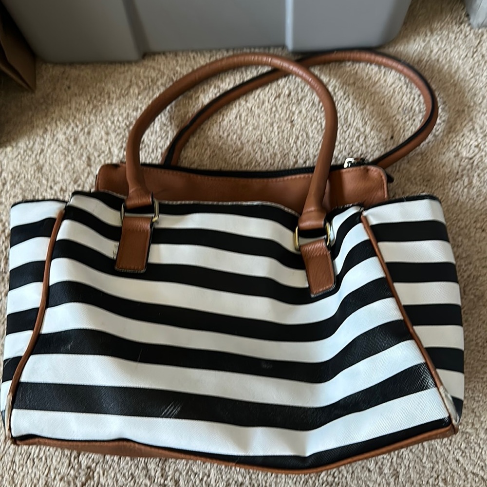 Black and white bag